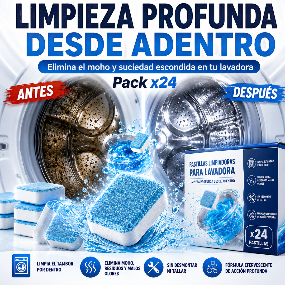 LavaClean™ | Saca la mugre oculta de tu lavadora