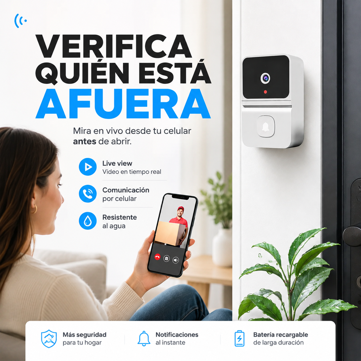 TocaMira™ | Reconoce quién está afuera antes de abrir