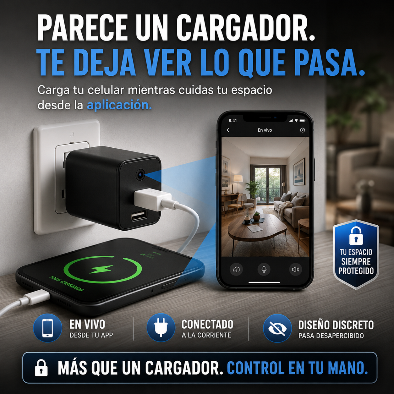 CargaSegura™ | Revisa tu espacio desde el celular, sin levantar sospechas