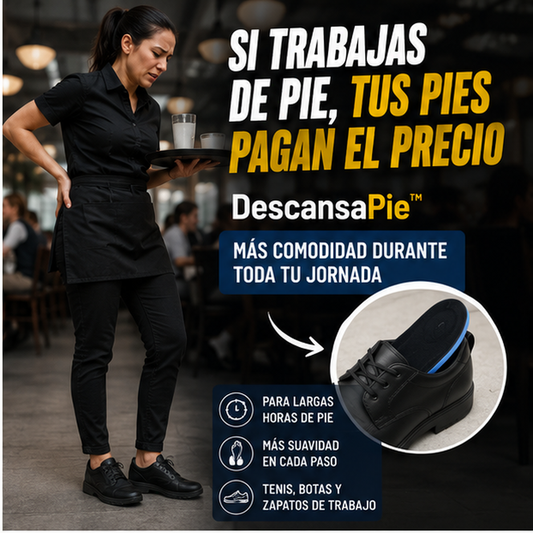DescansaPie™ | Llega a casa sin querer arrancarte los zapatos